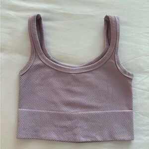 Nikibiki Ribbed Mauve Crop Top